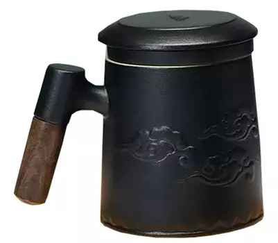 Керамическая заварочная кружка Xiaomi Quange Art Ceramic Cup (MKT401) Black