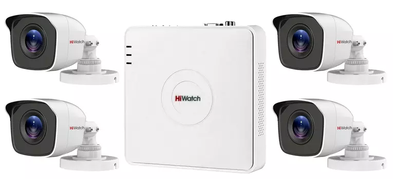 Комплект видеонаблюдения HiWatch KIT 1K4C 4 камеры