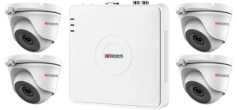 Комплект видеонаблюдения HiWatch KIT 2N4D1 4 камеры