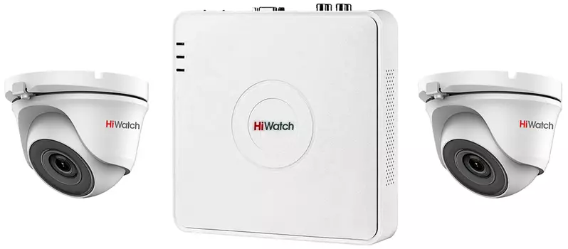 Комплект видеонаблюдения HiWatch KIT 2P2D1 2 камеры