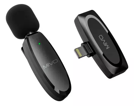 Микрофоны петлички для iPhone с шумоподавлением Mivo MK-610L (Lightning)
