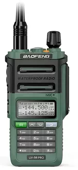 Портативная водонепроницаемая рация Baofeng UV-9R PRO V2 GREEN