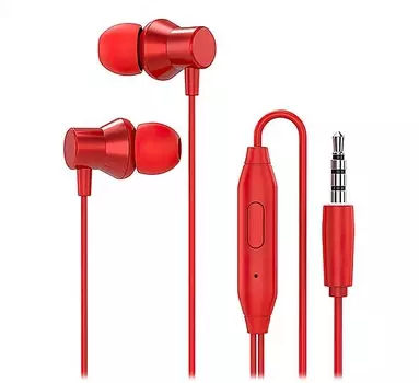 Проводные наушники Lenovo Metal Earphone HF130 Red