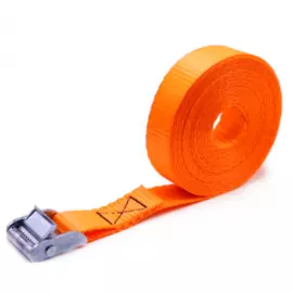 Ремень для фиксации груза с пряжкой CARCAM 5м Оранжевый