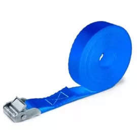 Ремень для фиксации груза с пряжкой CARCAM 5м Синий
