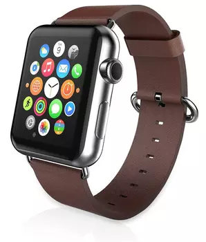 Ремешок для Apple watch 38mm PU Leather коричневый
