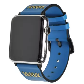Ремешок для Apple watch 42mm Кожа синий