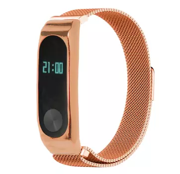 Ремешок для Mi Band 2 Milanese розовое золото