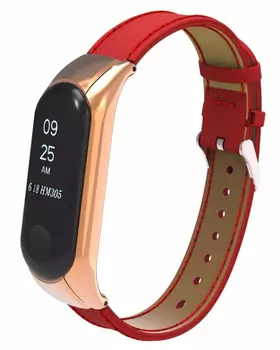 Ремешок для Mi Band 3 Hermes красный