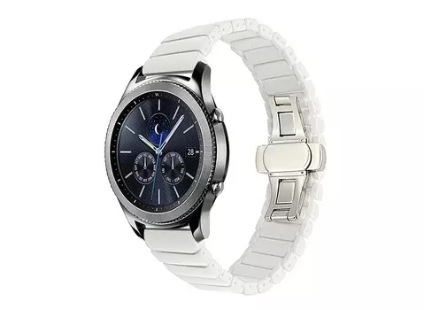 Ремешок для Samsung Galaxy Watch Ceramic 46mm белый