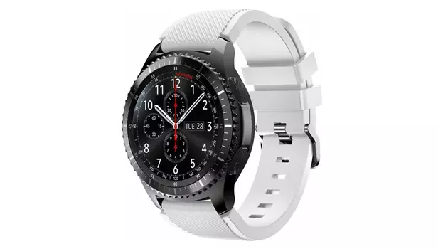 Ремешок для Samsung Gear S3 Silicon Band белый