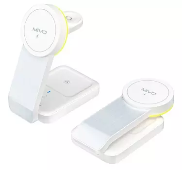 Складная беспроводная зарядная станция Mivo MW-06