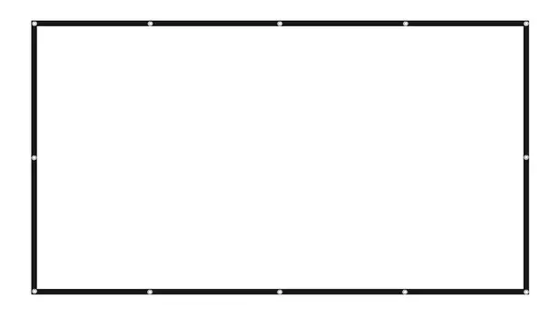 Складная мягкая шторка 100 дюймов 16:9