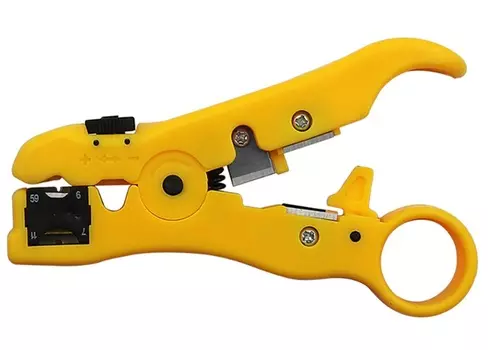 Стриппер (инструмент для зачистки проводов) жёлтый CARCAM CWS01Y