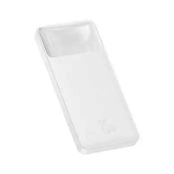 Внешний аккумулятор Baseus Bipow Digital Display 10000mah 15W White (PPDML-I02)