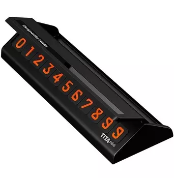 Парковочная карта для номера телефона Xiaomi Bcase TITA Mini Temporary Parking Card Black