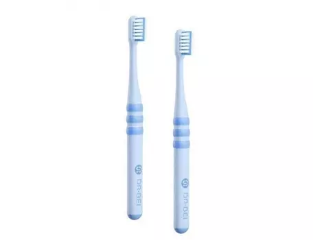 Комплект детских зубных щеток Xiaomi Dr. Bei Toothbrush (2 шт) - Blue