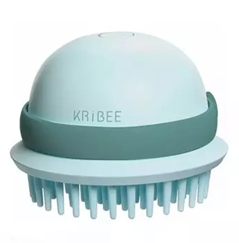 Антистатическая массажная расчёска для волос Xiaomi Kribee Electric Massage Comb Blue