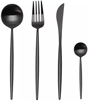Набор столовых приборов Xiaomi Maison Maxx Modern Flatware Set Black