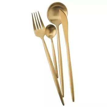 Набор столовых приборов Xiaomi Maison Maxx Modern Flatware Set Gold