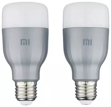 Упаковка светодиодных ламп Xiaomi Mi LED Smart Bulb E27 10W (MJDP02YL) (2 шт)