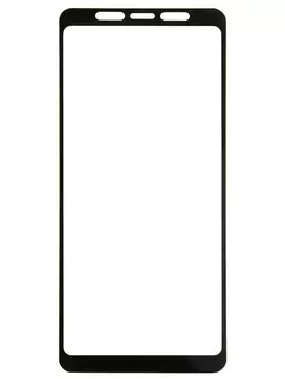 Защитное стекло для Samsung J6 Plus (2018) с рамкой 9H Full Glue без упаковки