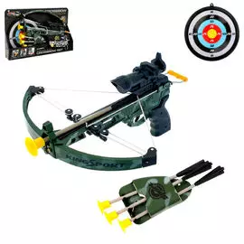 Арбалет «Камуфляж», с мишенью и стрелами (свет+звук)