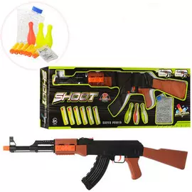 Автомат АК-47 с гелевыми пульками и присосками (SHOOT 600-31)