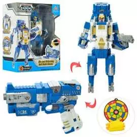 Бластер - Трансформер "KAINENG" с мягкими пулями (синий)