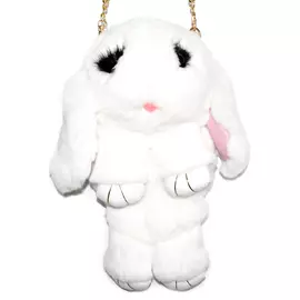 Детская сумка "Пушистый кролик" (белый)