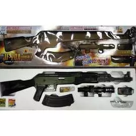 Детский пневматический автомат АК-47 (JF-20А) с оптическим прицелом.