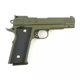 Детский пневматический пистолет Galaxy G.20G (Browning HP) зеленый