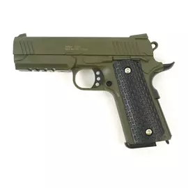 Детский пневматический пистолет Galaxy G.25G (Colt 1911 Rail) зеленый