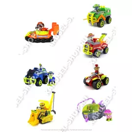 Игровой набор из 7 героев с машинками Щенячий патруль Джунгли зовут