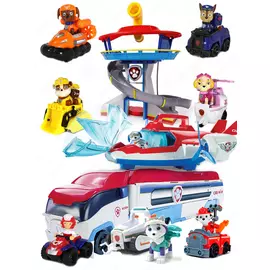 Игровой набор из 7 героев с машинками +Огромный Автовоз + База + Самолет Щенячий патруль