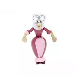 Деревянная игрушка Баба Яга в розовом платье