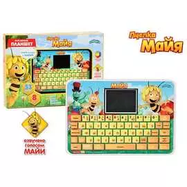 Обучающий планшет с цветным экраном 53 упражнений 8 игр "Пчелка Майя"