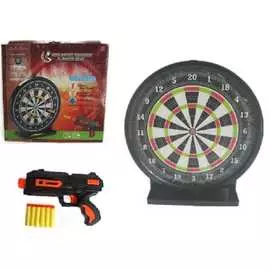 Оружие детское "Тир музыкальный бластер + мишень" (стреляет мягкими пулями на присосках) Экологический высококачественный прочный пластик