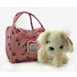 Собачка Чи-Чи Лав Болонка с короной и сумочкой (20 см)