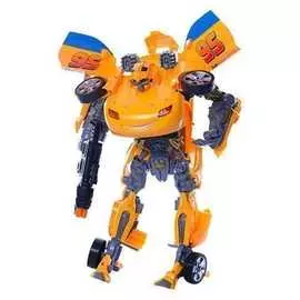 Трансформер Робот+Машинка "Тачки" (желтый) 33 см.