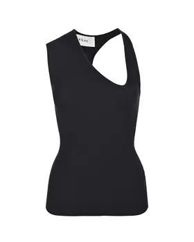 Асимметричный черный топ ROHE