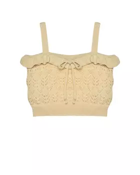 Ажурный вязаный топ Mipounet
