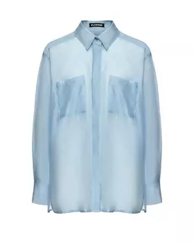 Батистовая рубашка, голубая Flashin