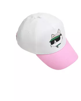 Бейсболка с принтом "Choupette" Karl Lagerfeld kids