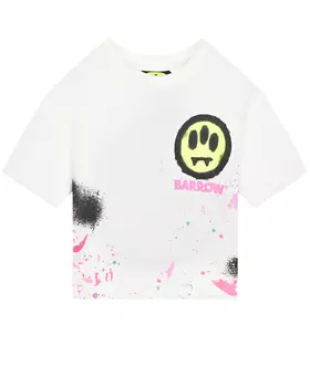Белая футболка с лого Barrow детская