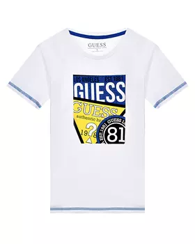 Белая футболка с лого Guess детская