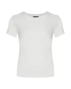 Белая футболка в рубчик Dan Maralex