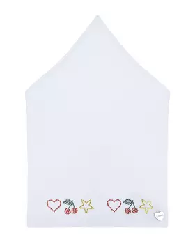 Белая косынка со стразами Il Trenino