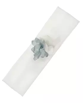 Белая повязка с синим цветком Amaya