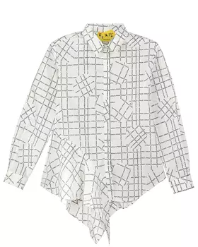 Белая рубашка с воланами Off-White детская